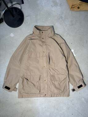 Vintage Eddie Bauer Wool Lined Field Parka Jacket Khaki Large